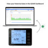 GZAIR 1200P Black CO2 Data Logger Monitor, AB841 Compliant for Classrooms, Wall-Mounted Carbon Dioxide Detector, IAQ CO2 Detector, NDIR Sensor, Temperature and Humidity, 0~5000ppm Range (CO2 Detection Human/Plant Mode) - Image 5