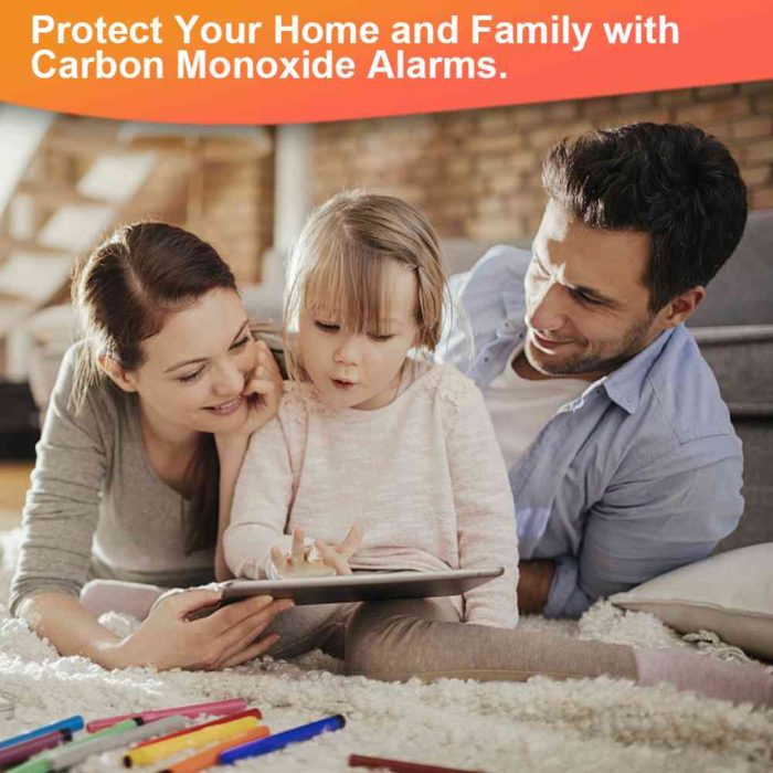 GZAIR SA103 CO Carbon Monoxide Detector with Visual, Audible, and Vibrating Alerts, Portable CO Monitor, IP67 Waterproof CO Gas Alarm for Home and Travel, Battery Operated - Image 2