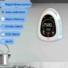 GZAIR PT01 Smart Wi-Fi CO2 Meter with Smoke Alarm, Data Logger, Tabletop & Wall Mountable Carbon Dioxide Monitor, Temperature and Humidity, with Visual, Audible Alerts, Rechargeable Battery Included - Image 2