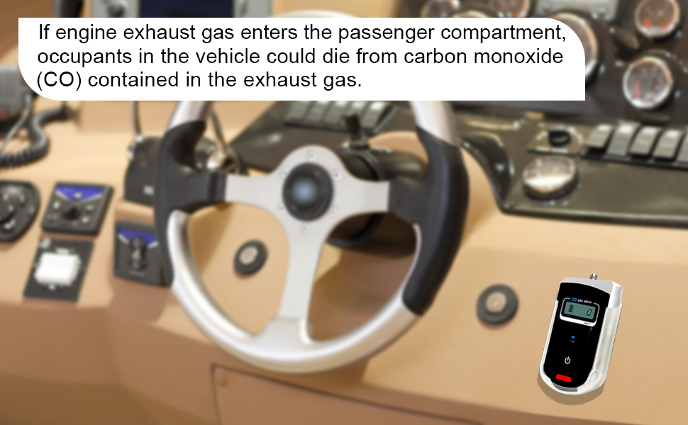 carbon monoxide detector in vehicle