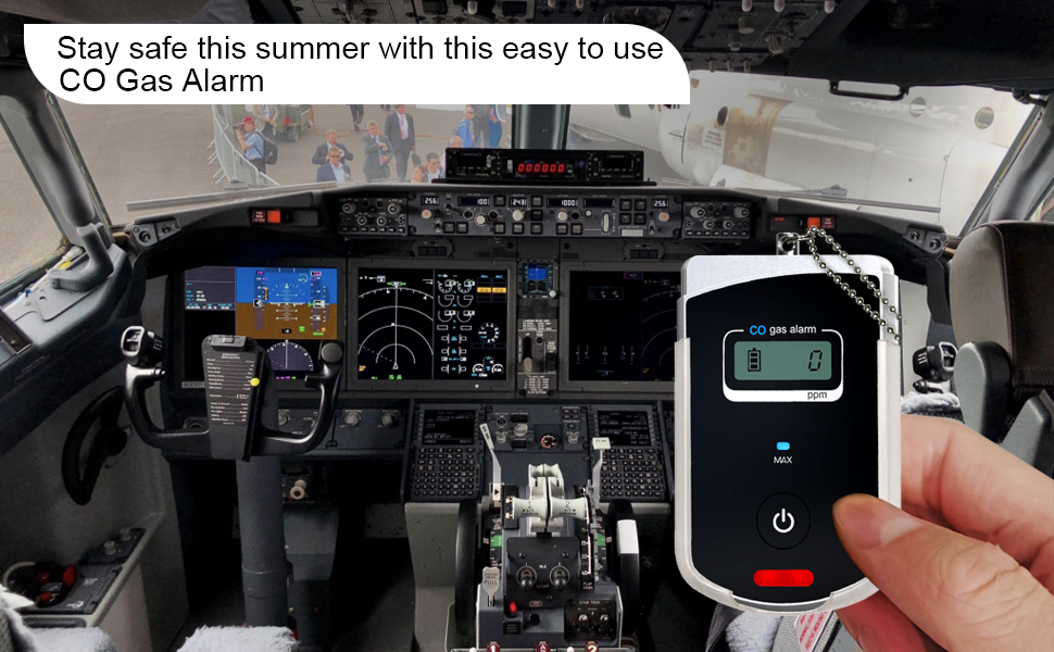 carbon monoxide detector in aircraft