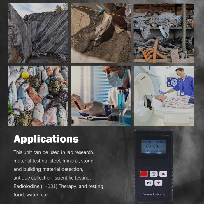 FS300 Geiger Counter Nuclear Radiation Detector Dosimeter, Portable Beta Gamma X-ray Radiation Meter Monitor - Image 5