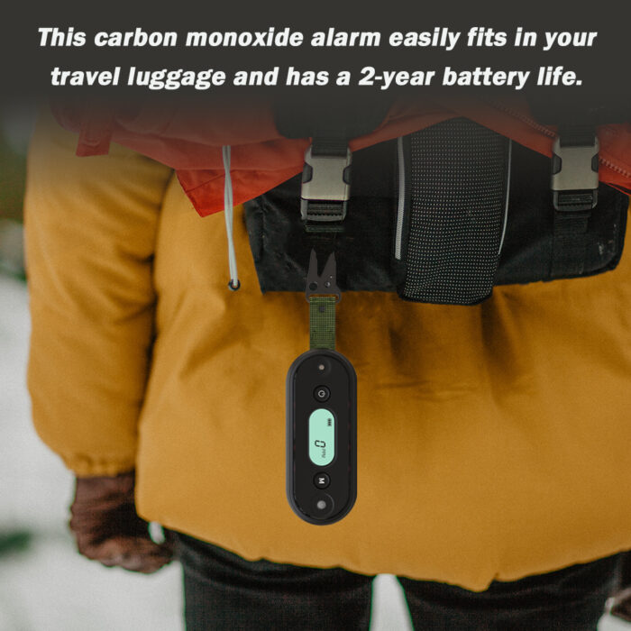 GZAIR SA103 Travel Carbon Monoxide Detector, IP67 Waterproof Portable CO Gas alarm for Vehicle, Aviation, Camping, Visual, Audible, and Vibrating Alerts, 2-Year Battery Life - Image 4