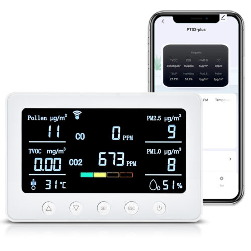 PT02 Plus indoor air quality monitor