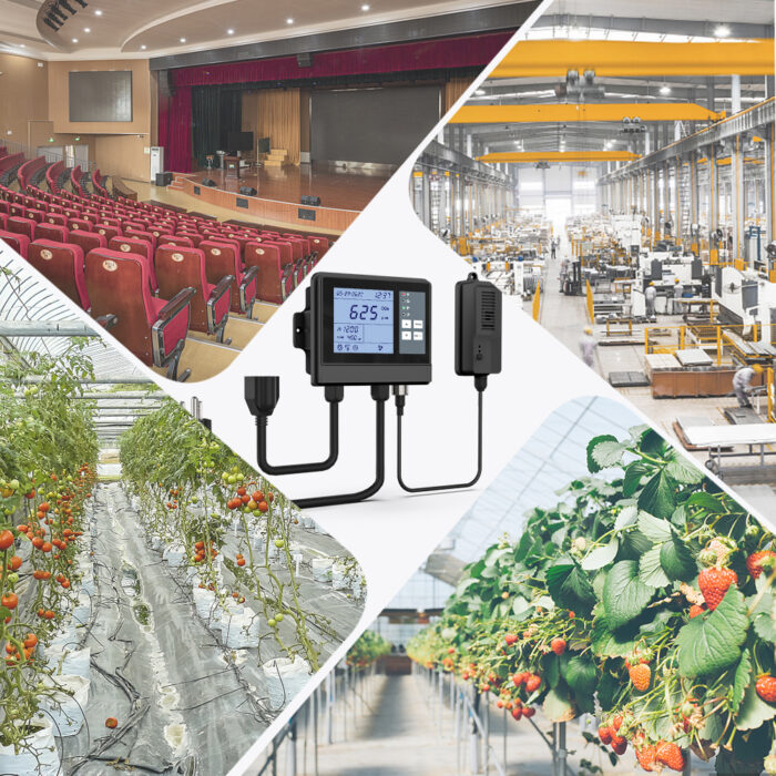 GZAIR 1600P-F Carbon Dioxide Controller CO2 Meter Day and Night with Relay Function 16ft Cable NDIR Sensor Fan Controller for Grow Room, Greenhouse, Grow Tent, Home, Office, Factory - Image 5