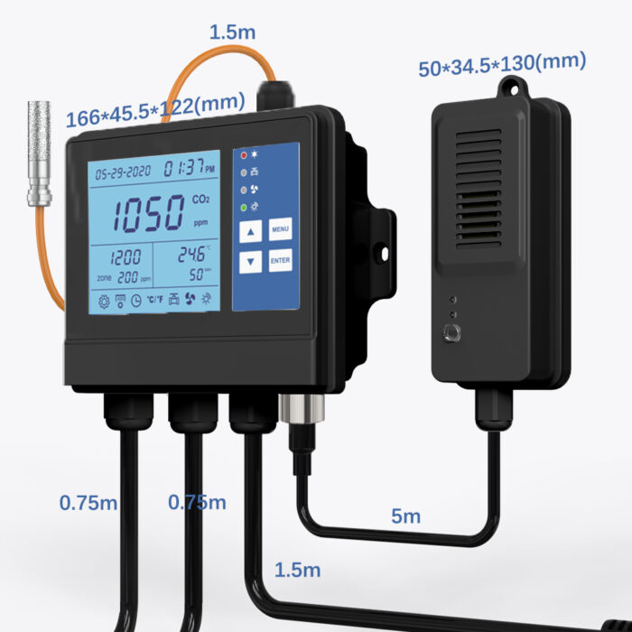 GZAIR 1600Pro Vegetable home cultivation climate controller for ventilation & humidifier mushroom grow co2 controller - Image 5