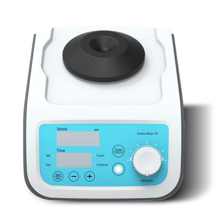 V8 Science Voter LED Digital Speed 0-3000rpm Continuous Modes Benchtop Lab Equipment 4.5mm Orbit Diameter Touch Timer OEM
